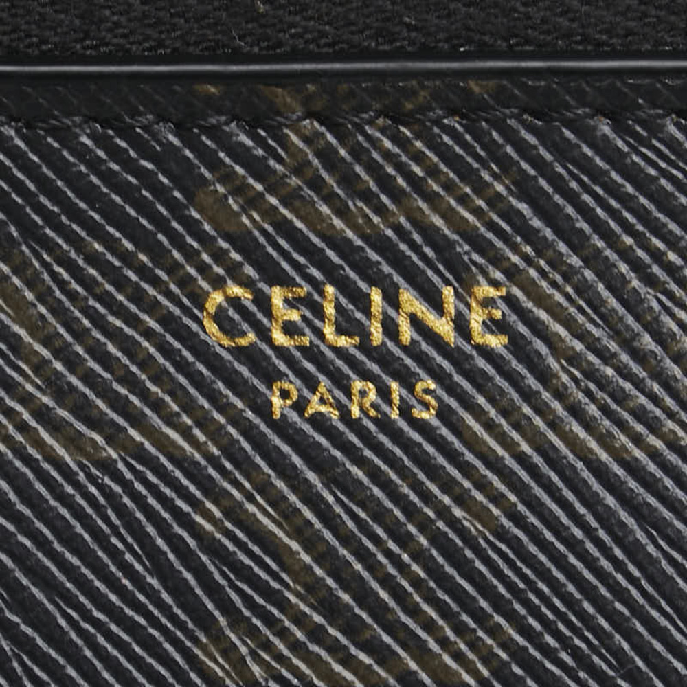 Celine Triomphe black wallet leather long zip round - Picture 8 of 8
